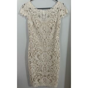 Tadashi Shoji Ivory Lace Dress